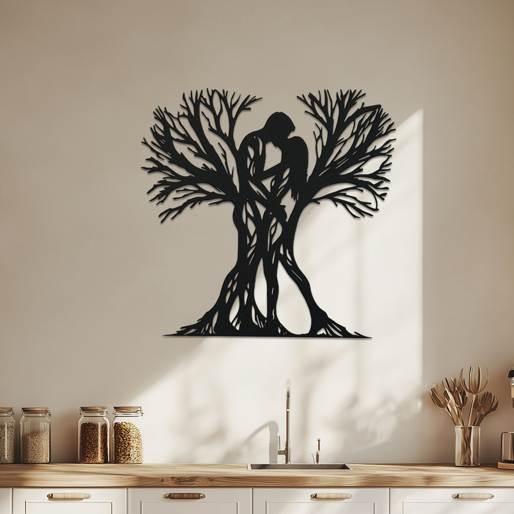 Home Office Room Inspiration - Vintage-Inspired 1pc Metal Tree Sculpture -