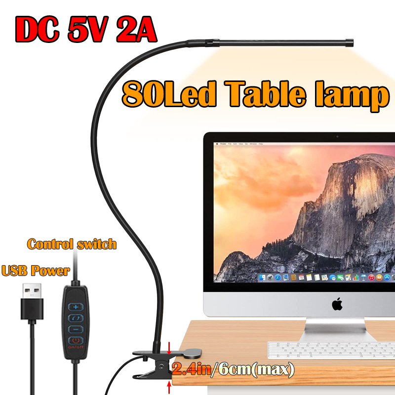 Standing Desk Electric - LED Desk Lamp Bedside Bed 360°Folding
