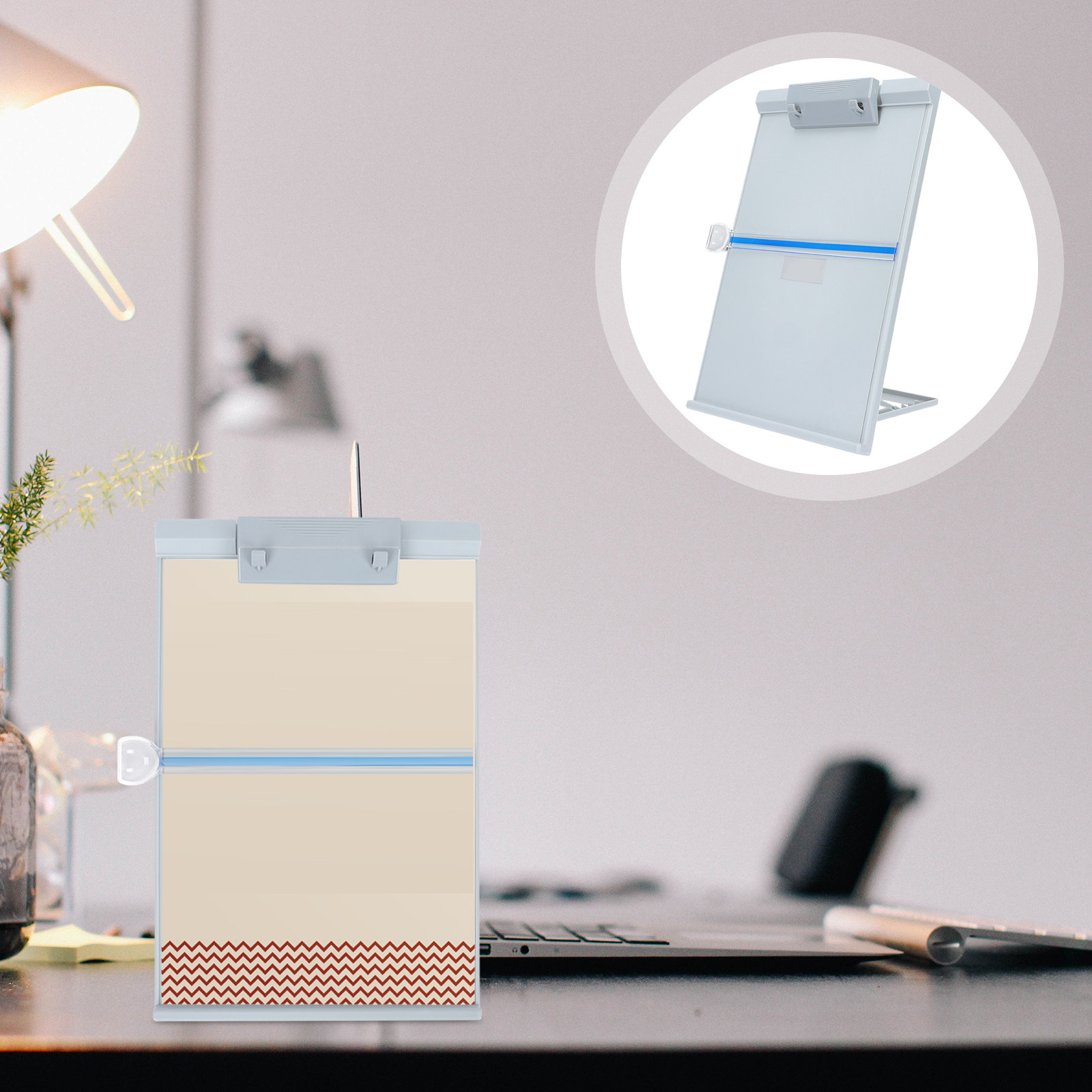 Document Holder Stand - Lightweight Plastic Document Holder Adjustable Reading