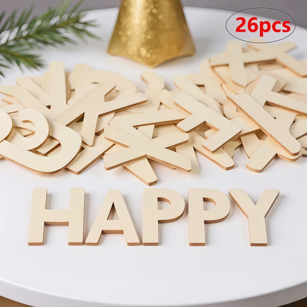 26pcs Designable Wood Letters  - đánh giá và giá Letter Tray Desk