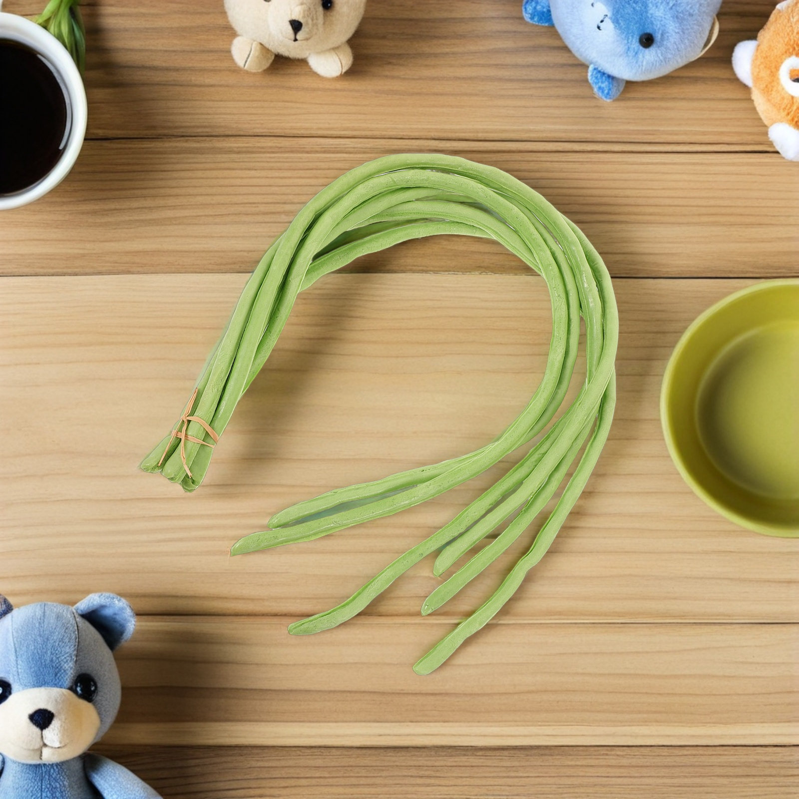 6Pcs Artificial Green Long Bea - đánh giá và giá Home Office Simulator