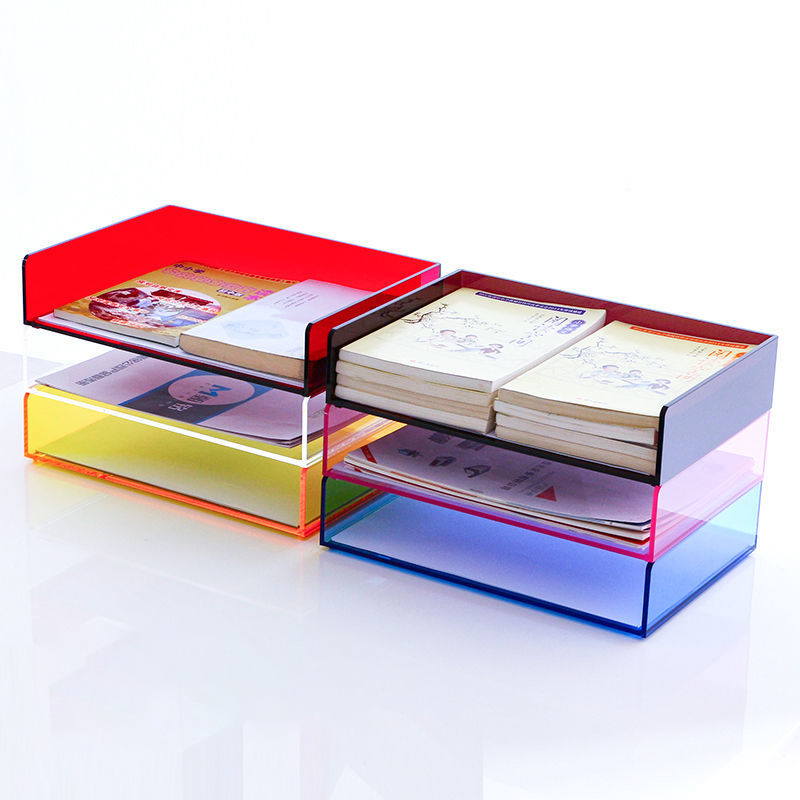 Acrylic File Paper Organizer L - đánh giá và giá Letter Tray Desk