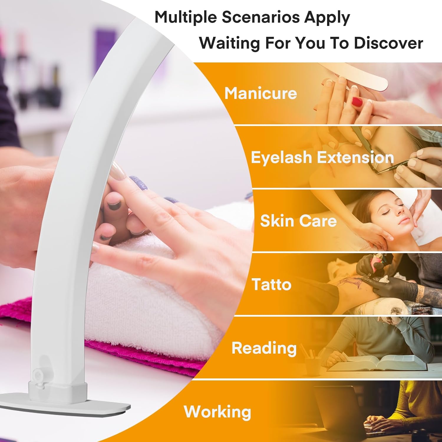 Half Moon LED Light for Nail T - đánh giá và giá Standing Desk Electric