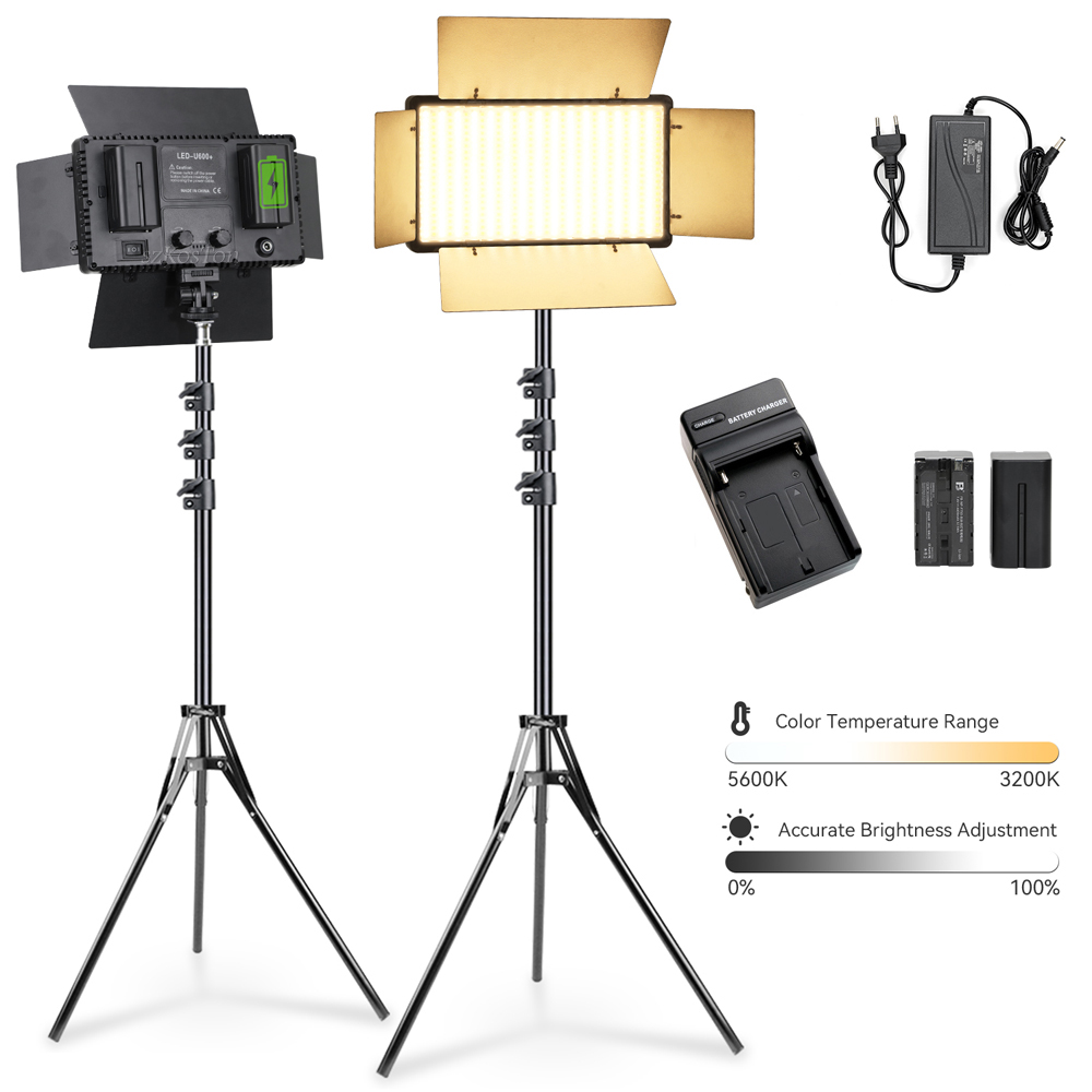 U600 LED Photo Studio Light fo - đánh giá và giá Zoom Lighting Kit