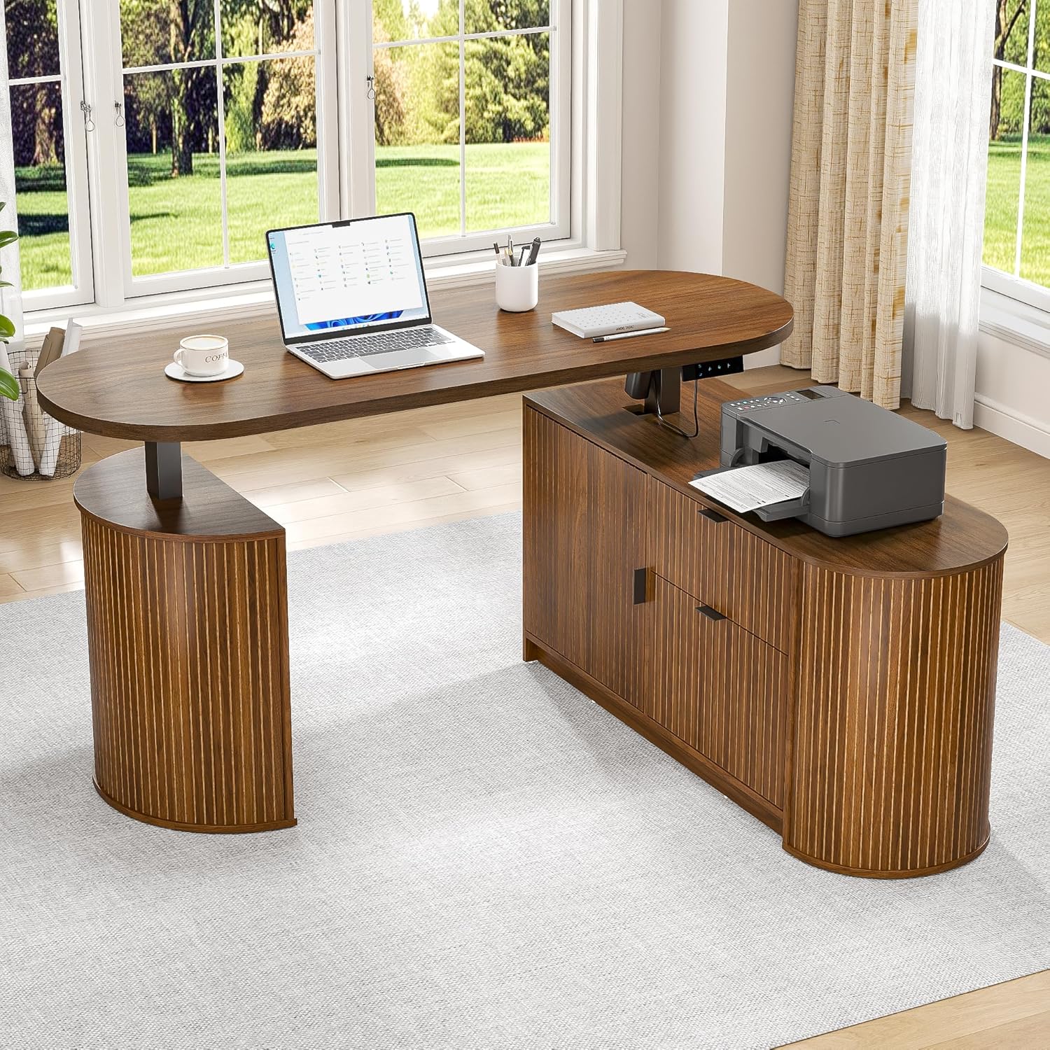 Mid Century Modern Electric L  - đánh giá và giá Standing Desk Electric