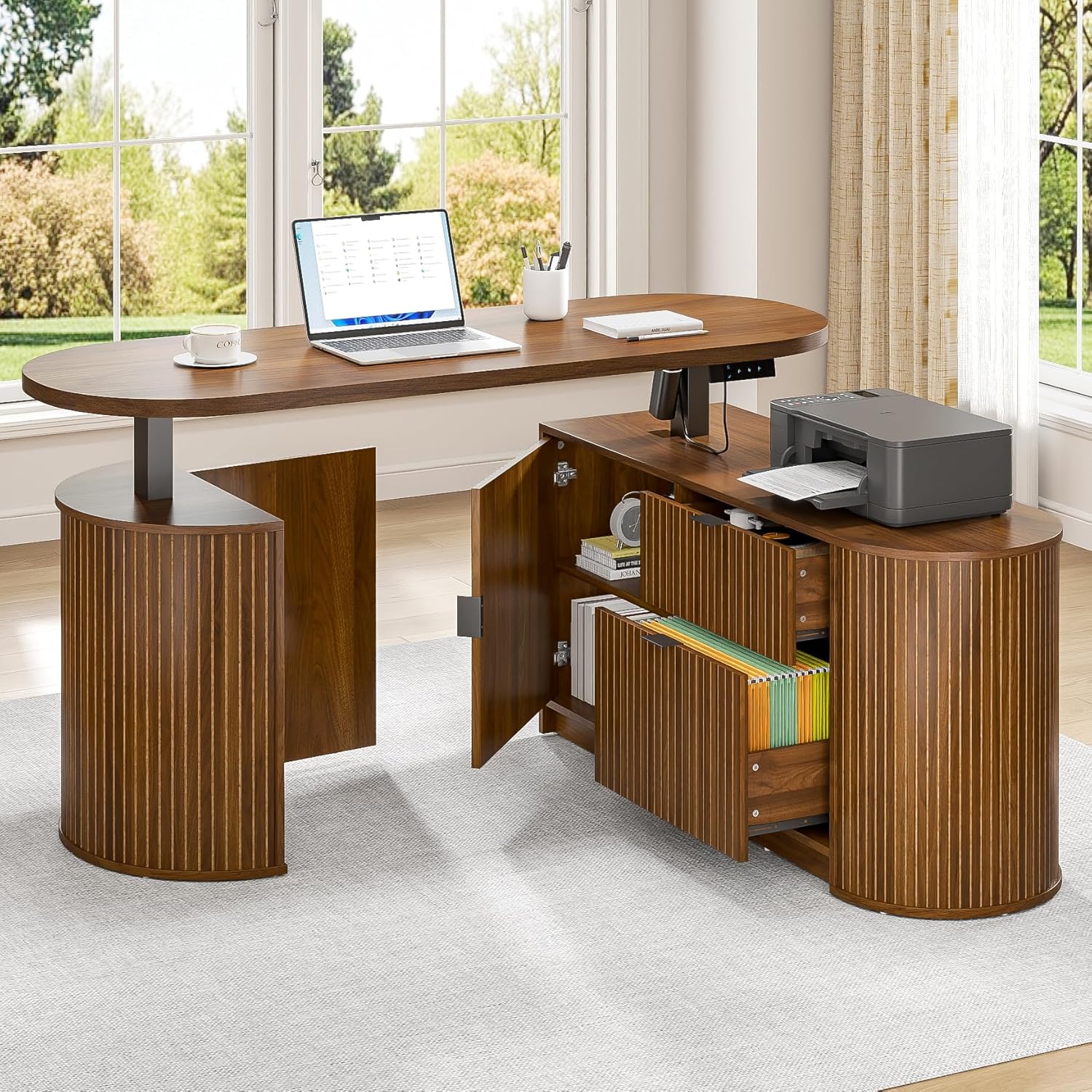 Mid Century Modern Electric L  - đánh giá và giá Standing Desk Electric