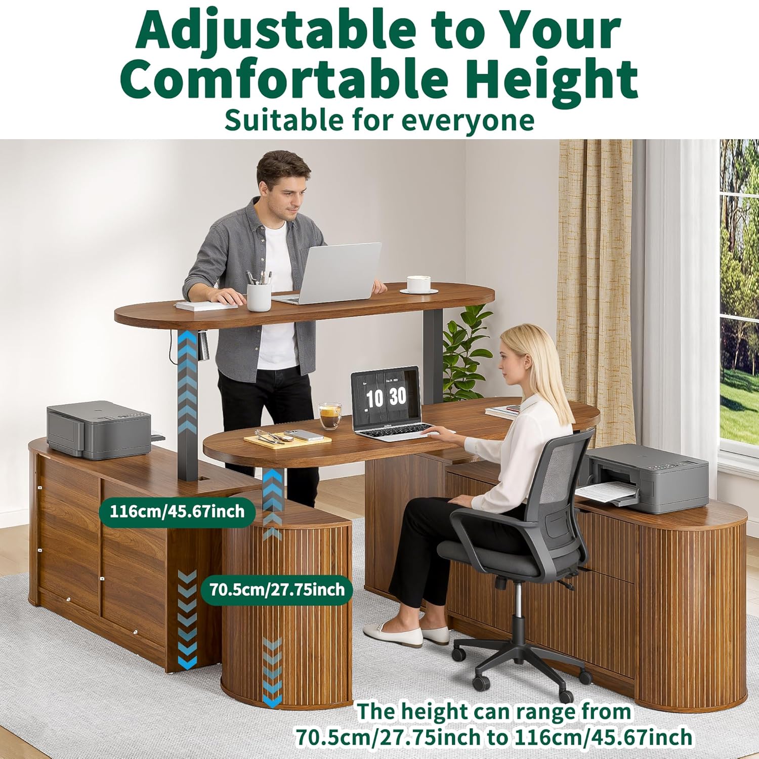 Mid Century Modern Electric L  - đánh giá và giá Standing Desk Electric