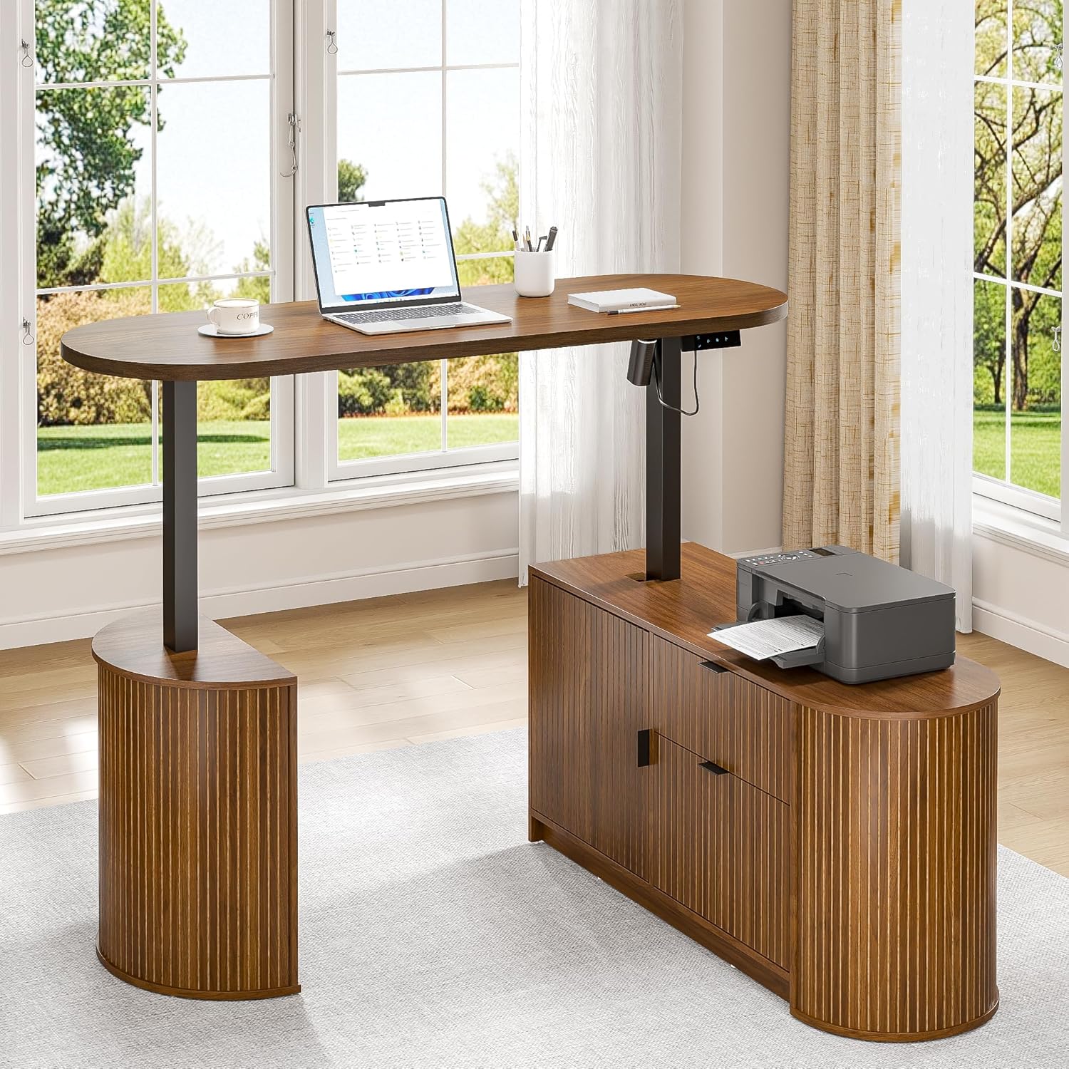 Mid Century Modern Electric L  - đánh giá và giá Standing Desk Electric