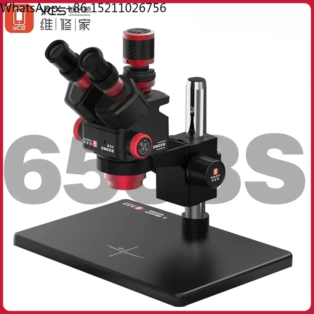 YCS 6558S HD Trinocular Micros - đánh giá và giá Zoom Lighting Kit
