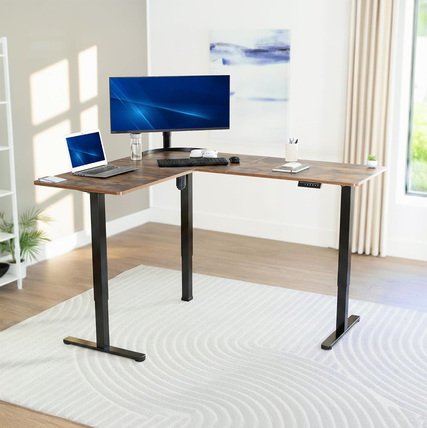 Rustic Vintage Brown 63 x 55 i - đánh giá và giá Standing Desk Electric