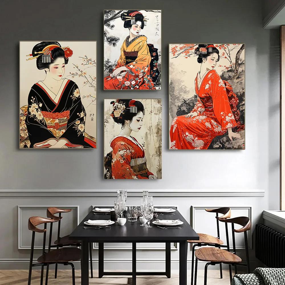 Elegant Kimono Geisha Canvas W - đánh giá và giá Home Office Room Inspiration