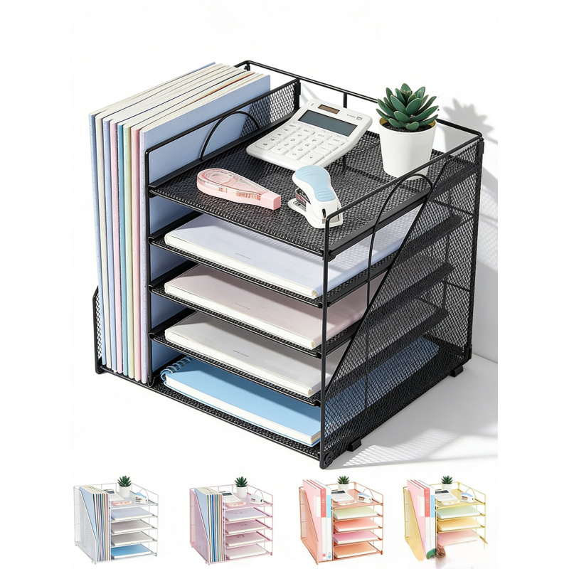 5Layer Paper File Rack Office  - đánh giá và giá Letter Tray Desk