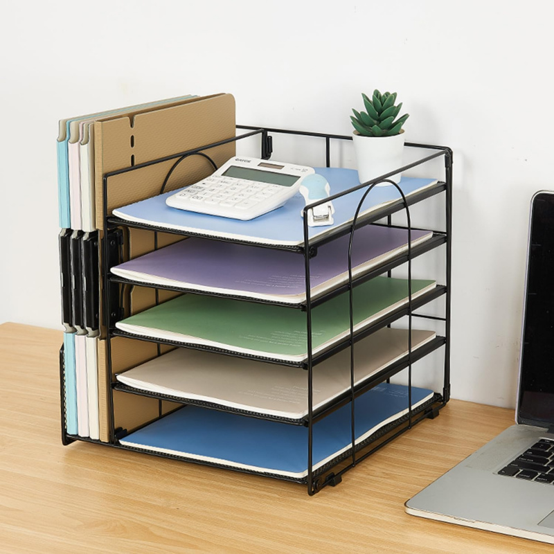 5Layer Paper File Rack Office  - đánh giá và giá Letter Tray Desk