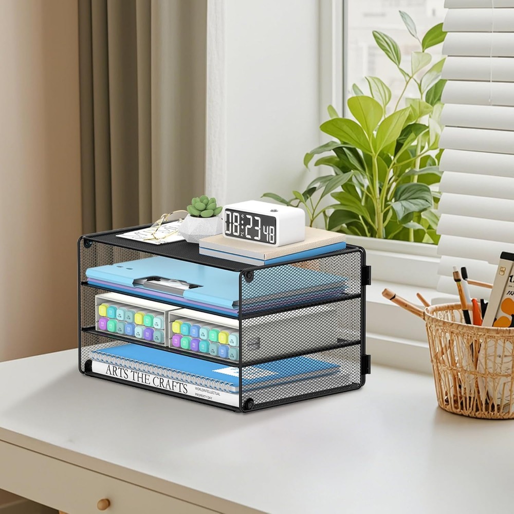 3-Tier Mesh Letter Tray for De - đánh giá và giá Letter Tray Desk