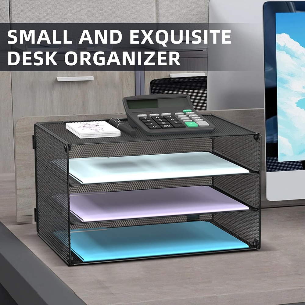 3-Tier Mesh Letter Tray for De - đánh giá và giá Letter Tray Desk