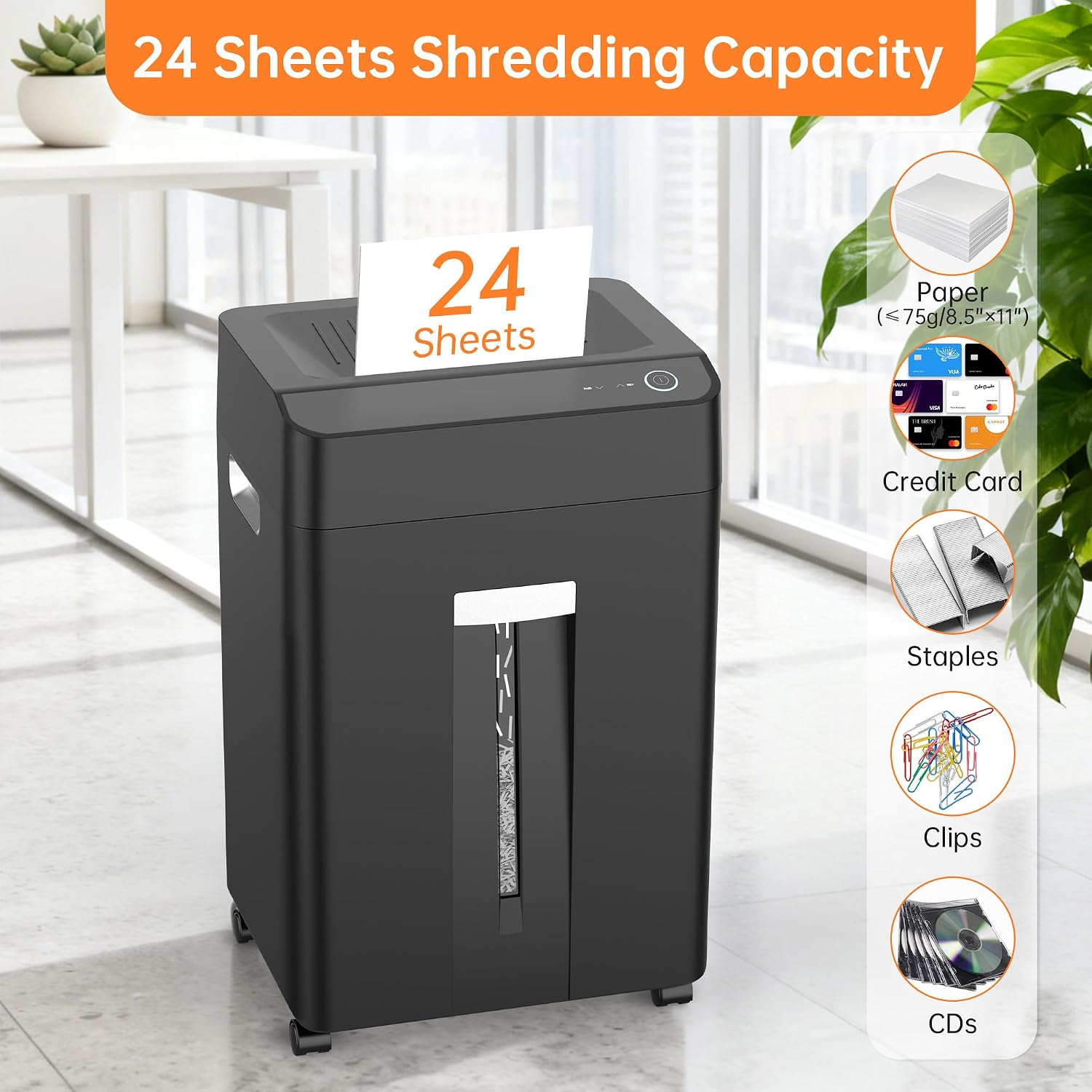 24 Sheet Cross Cut Paper Shred - đánh giá và giá Home Office Paper Shredder