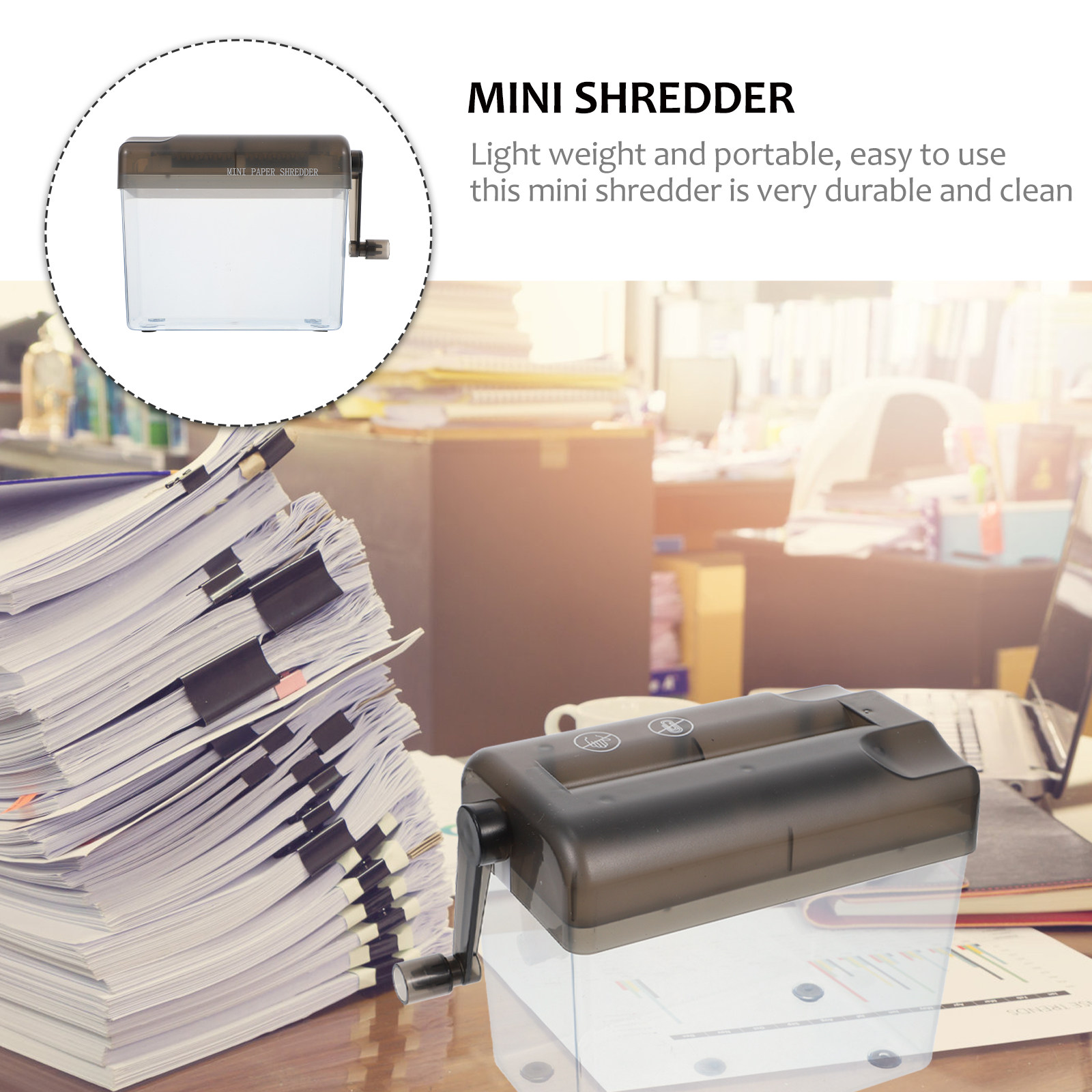 1Pcs Manual Mini Shredder Desk - đánh giá và giá Home Office Paper Shredder