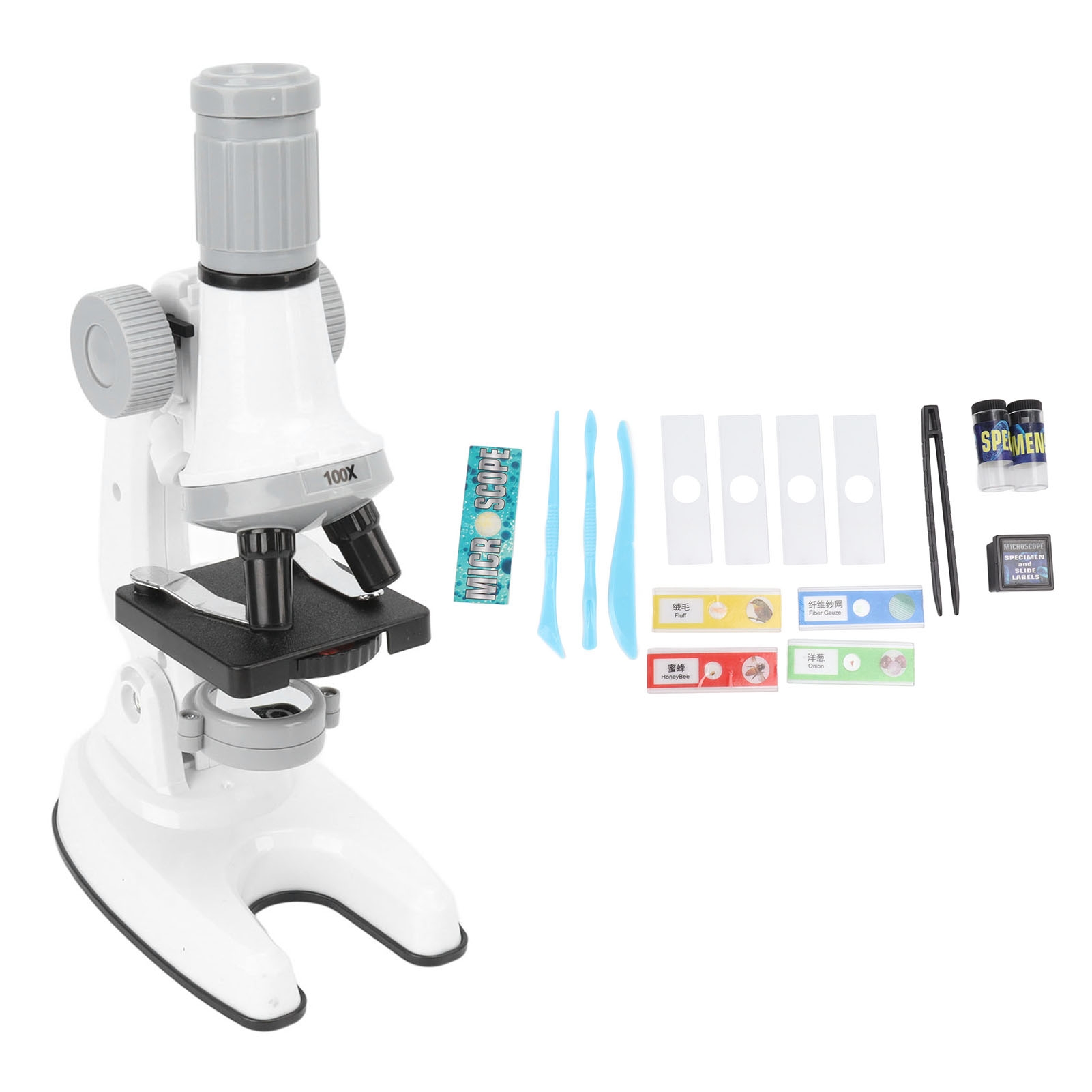 Microscope for Kids 100X 600X  - đánh giá và giá Zoom Lighting Kit