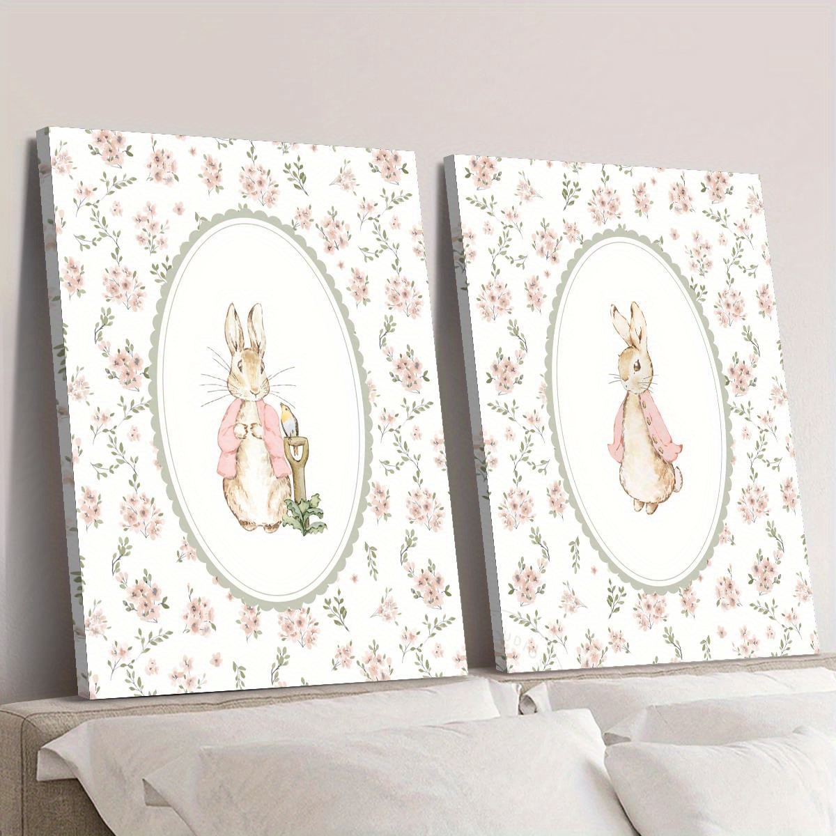 2pcs Retro Easter Rabbit Canva - đánh giá và giá Home Office For Two