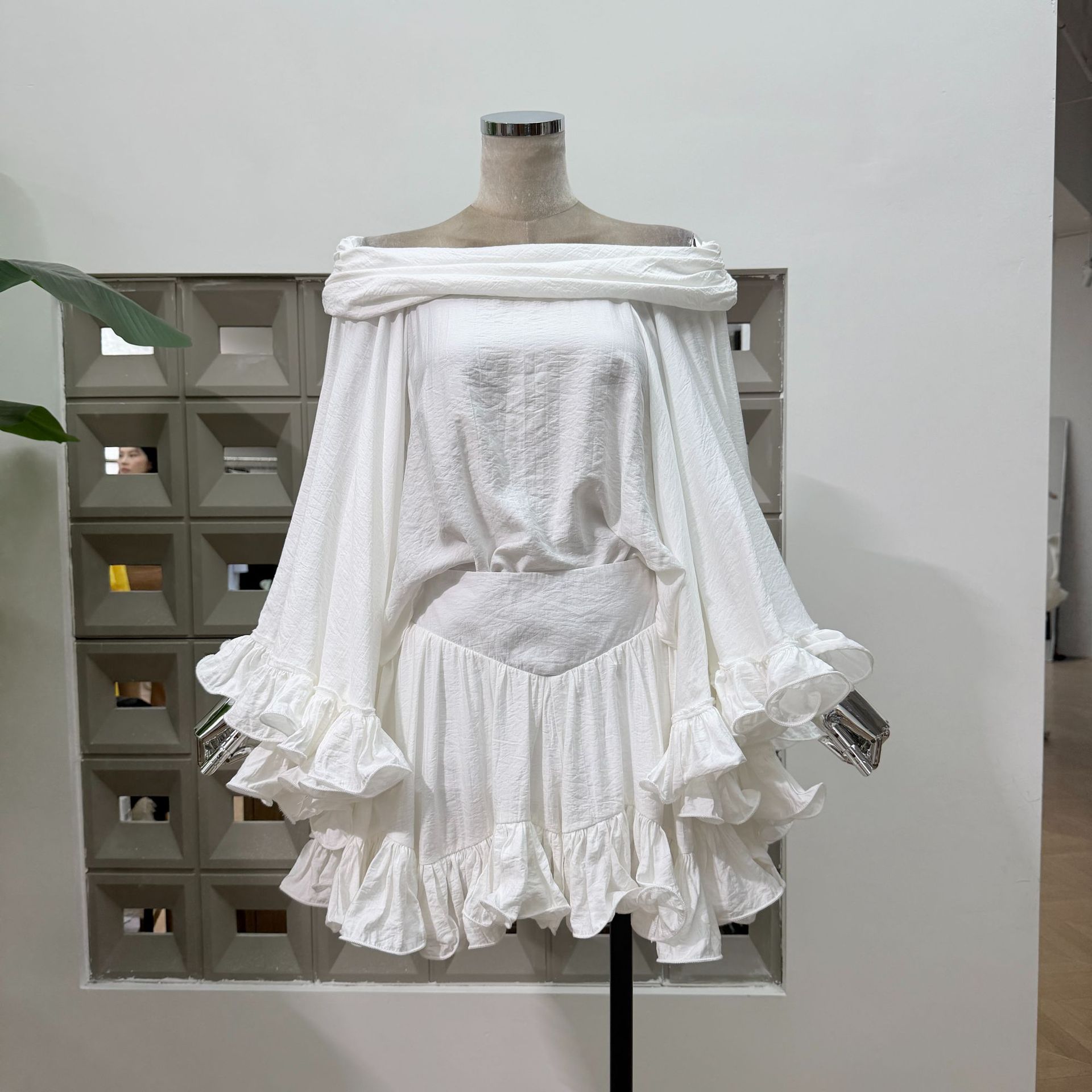Summer Solid Color Ruffled Loo - đánh giá và giá Home Office For Two