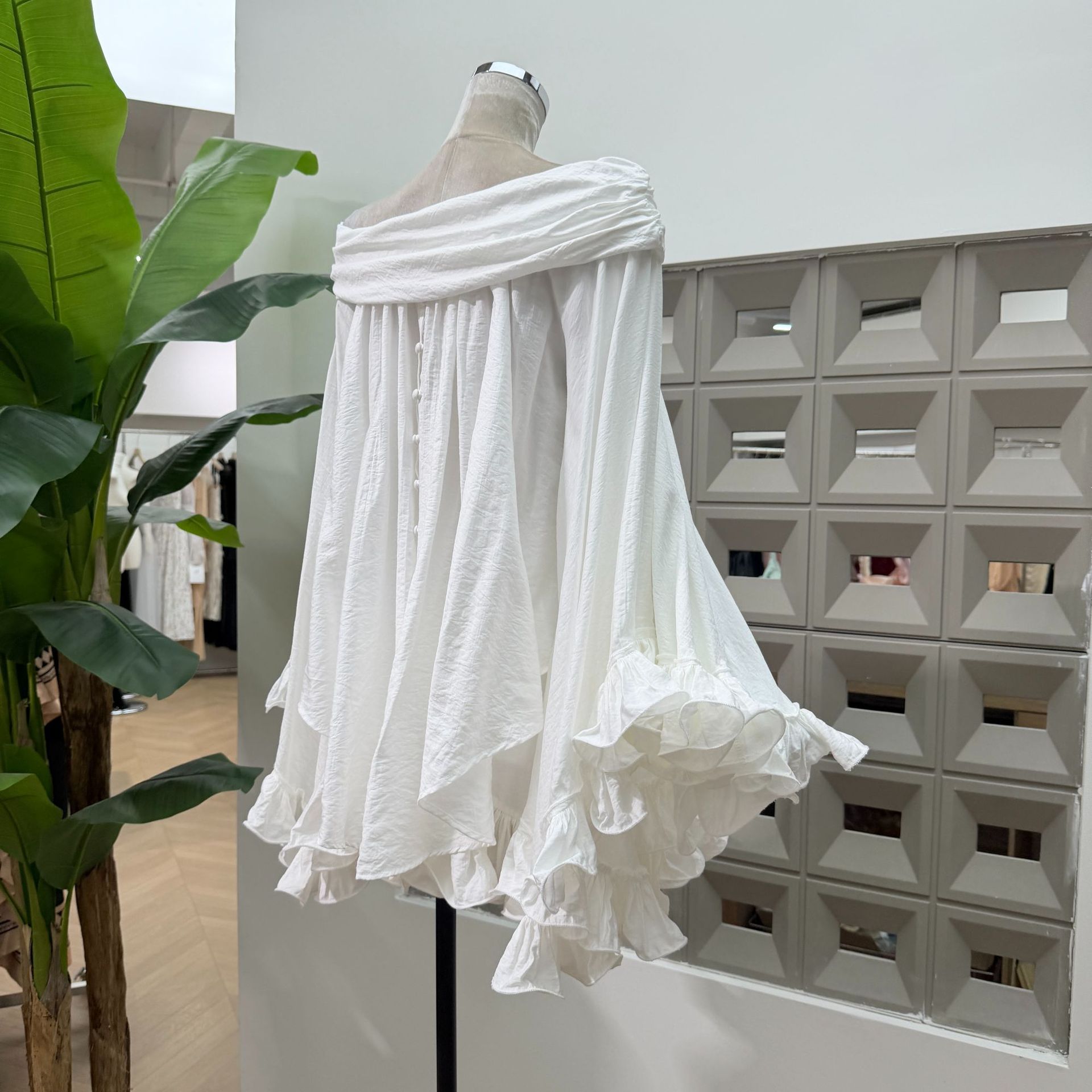 Summer Solid Color Ruffled Loo - đánh giá và giá Home Office For Two