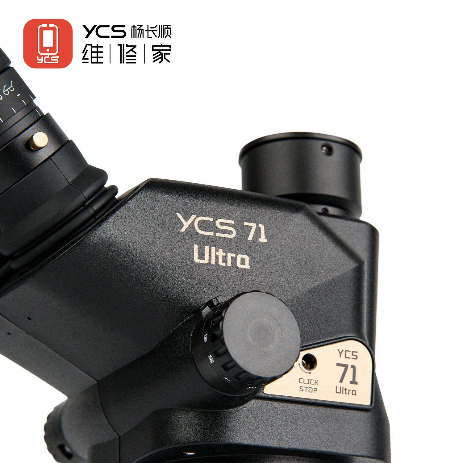 YCS 71 Ultra Trinocular micros - đánh giá và giá Zoom Lighting Kit
